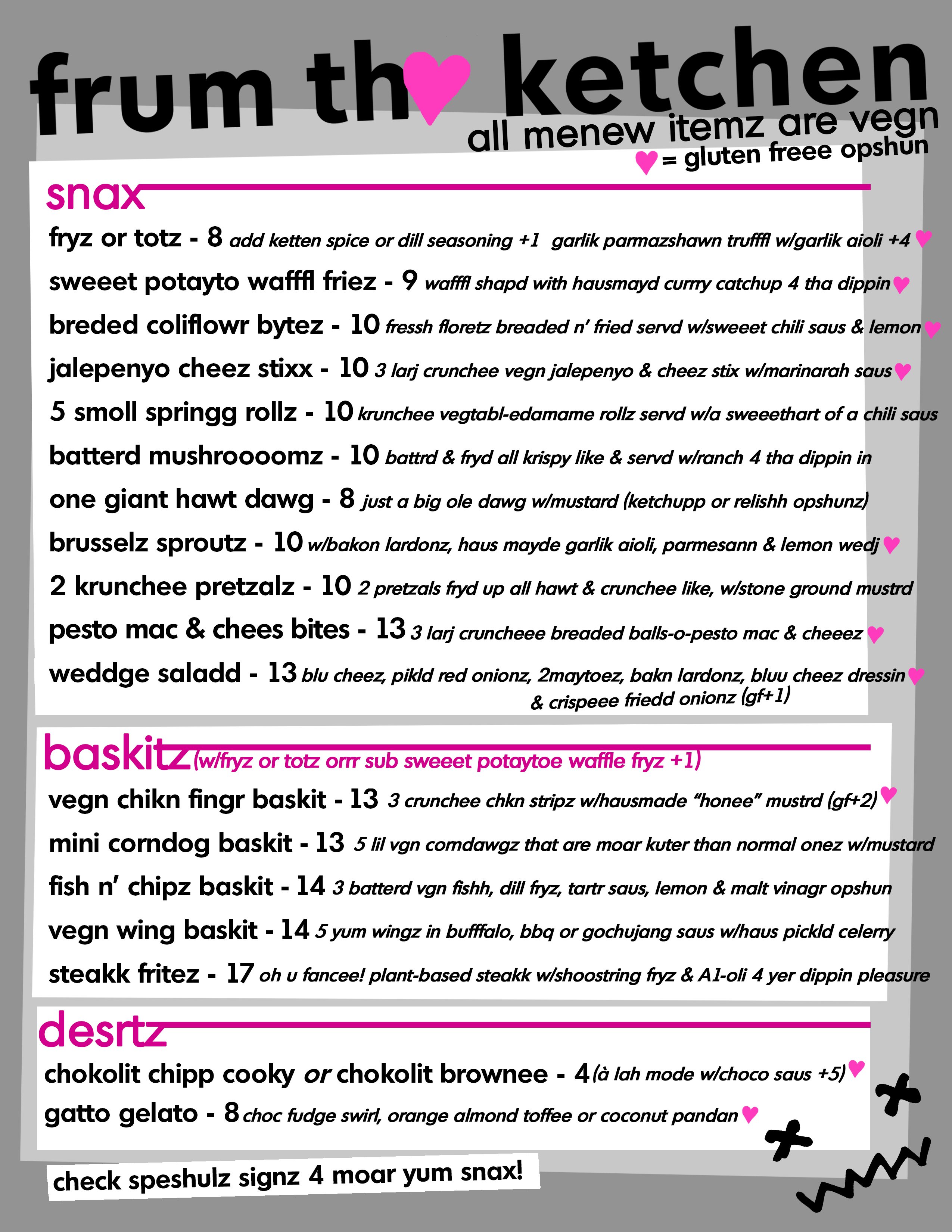 food menu image